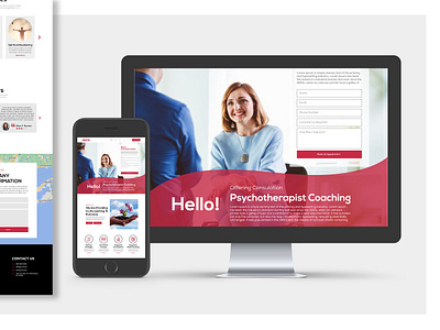 Psychotherapist Coaching branding design dribbble extaticdesign illustration ui uiux