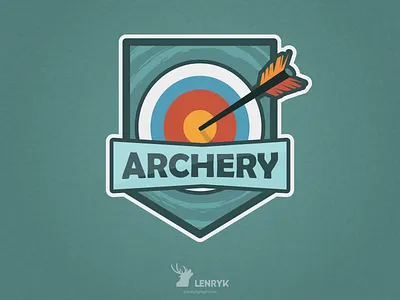 Archery - Badge archery badge challenge design illustration logo sport typography vector weeklywarmup
