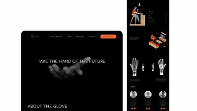 Glove 3d branding glove graphic design logo typography ui web