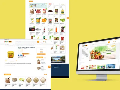 A Grocery E-Commerce app designer app ux branding design ecommerce photoshop ui uiux web page design website website design