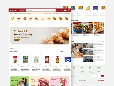 🚀 Fresh New Look for Berkot’s Foods – Coming Soon! clean design food ui web design