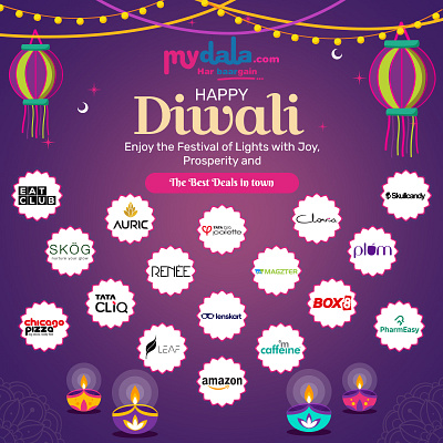 Happy Diwali branding diwali graphic design happydiwali ui