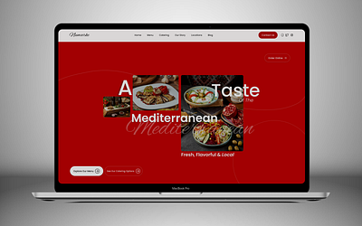 Mediterranean Restaurant Landing Page UI