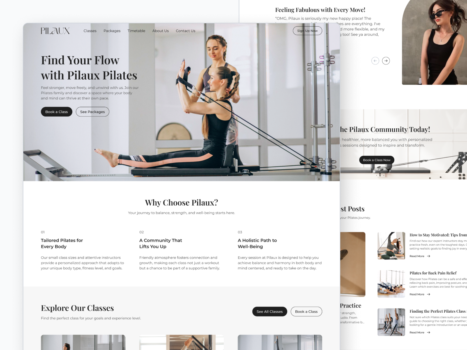 Example of Landing Page Design/Website/Saa S Design