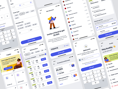 tripier_ui concept digital tickets light mode mobile app public transport tickets tickets sharing ui concept