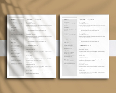 Professional, Modern Resume Design Template for Word & Pages job search success