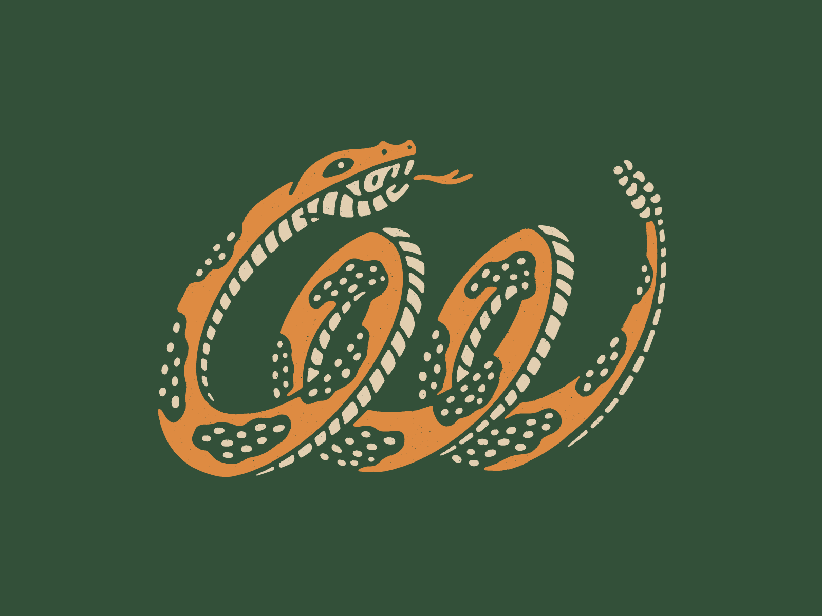 Cool Snake art cool design green illustration procreate snake texture yellow