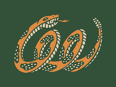 Cool Snake art cool design green illustration procreate snake texture yellow