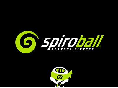 Spiroball brand identity ball black brand design brand strategy branding character design exercise green illustration logo logo design logotype spiro spiroball spirochi strategy ui ux vector