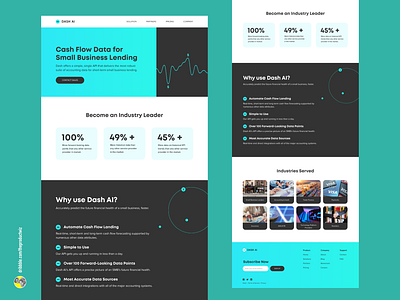 Dash AI - SaaS Landing Page branding design landing page landing page design saas ui ui design uidesign uiux uiuxdesign website design