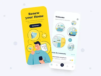 Home and Interior Design app app appartmentsdesign bathroom branding creating decorate design graphic design home homedesign homedesignapp illustration interface personally room screens space tools ui ux