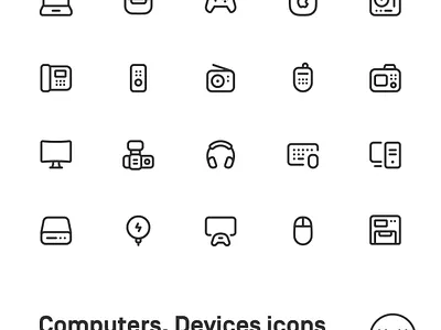 Myicons✨ — Computers, Devices, Electronic vector line icons pack essential icons figma icons icon design icon pack icons icons design icons pack interface icons line icons sketch icons ui ui design ui designer ui icons ui kit ui pack ui set web design web designer web ui