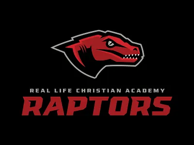 RLCA Raptors athletics brand branding dino dinosaur identity identity design illustration logo logo mark logotype mascot matthew doyle raptor school sport sports sports design sports logo team