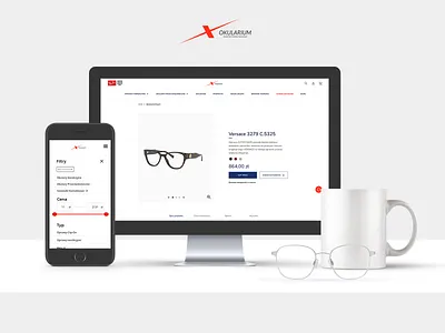 Okularium - optician shop design design system interface logo ui