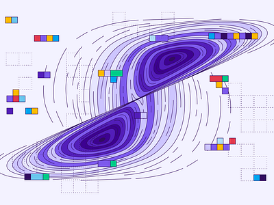 Loopring abstract blockchain branding crypto cryptocurrency design illustration loop loopring