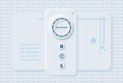 tic-toc adobe adobexd design graphic design neumorphic neumorphism photoshop trend ui vector