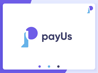 payUs Brand Identity | P Letter Logo agency app design case study p letter logo p logo