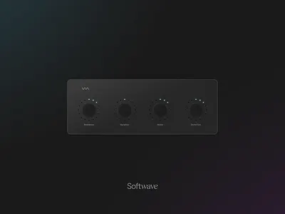Softwave - Audio Interface audio clean design flat illustration minimal neomorphic skeuomorphic ui web design