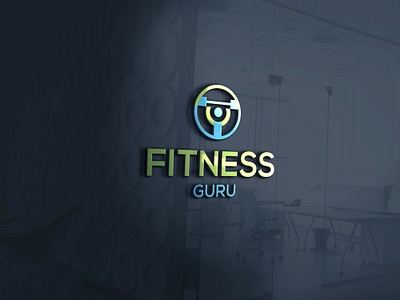 FITNESS GURU LOGO DESIGN brand logo branding design fitness flat graphic design illustration logo minimal vector