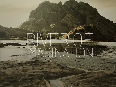 Photomontage "RIVEROF IMAGINATION" adobe graphic design photoshap