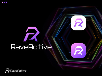 RaveActive Logo concept a logo brand identity branding logo logo design r logo ra logo raveactive