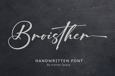 Broisther Handwritten Font brand branding brush brush fonts design font handwritten logo script signature typeface ui website font