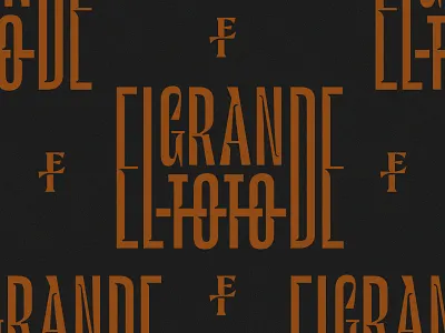 ElGRANDE TOTO branding identity logo logomark logotype minimal monogram typography