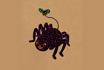 WEENZINE EIGHT character cute drawing fall halloween illustration spider