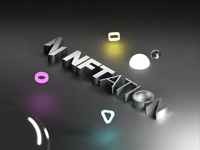 NFTation | NFT Marketplace 3D Logo 3d 3d art 3d design 3d illustration 3d logo 3d modeling animation branding creative crypto design graphic design illustration inspiration landing logo marketplace motion graphics nft art ui