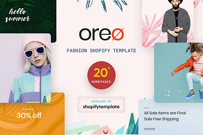 Oreo Minimal Clean Shopify Theme app builder clean custom design ecommerce flat graphic design minimal mobile ready responsive retailer shop shop keeper ui ui design ux ux design website