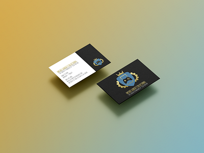Simple and Elegant Business Cards for Tech Industry black blue branding business card design elegant gold graphic design illustration logo luxury simple tech industry tech repair vector white