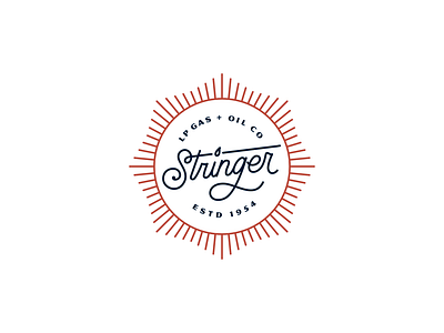 Stringer Oil Co branding design illustration logo type typography vector