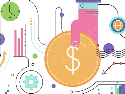 Business article illustration illustration vector