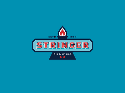 Stringer Oil Co branding design illustration logo type typography vector