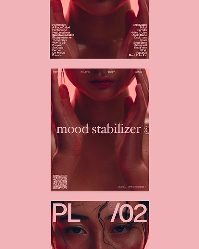 Monday Mood Stabilizer branding design designer digital design layout minimal music typography vector web