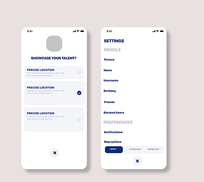 Daily UI Day#07 Settings app design ui