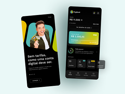 PagBank Redesign Concept app bank app finance bank card credit card debit card finance home app mobile app onboarding online bank ui uiapp uidesign