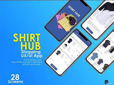 Shirt Hub app branding design graphic design logo ui ux