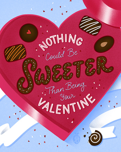 Nothing Could Be Sweeter design hand lettering illustration procreate