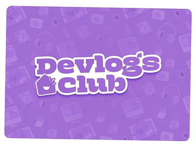 Devlogs Club Logo brand branding design logo logotype simplistic sticker