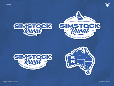Simstock Rural Logo Kit aussie australia brand identity brand identity design brand identity designer branding branding design country design farm livestock logo logodesign outback queensland rural
