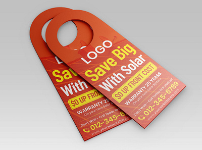 Solar Energy Door Hanger Design door hanger flyer design