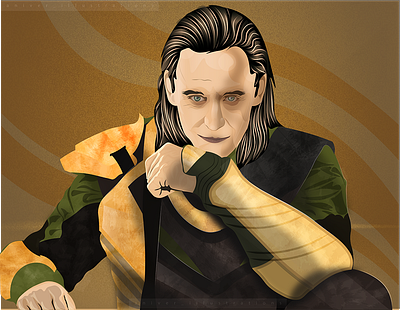 Tom hiddleston Vector as LOKI artworks graphic design illustraitons logo vector vector illustrations vector portraits