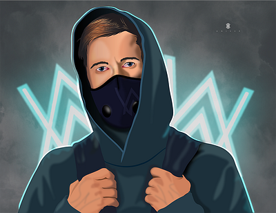 ALAN WALKER art artworks design gfx graphic design vector graphics vector illustrations vector portraits