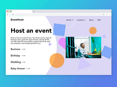 Event Page adobexd design event page homepage landingpage ui ux webdesign xddailychallenge
