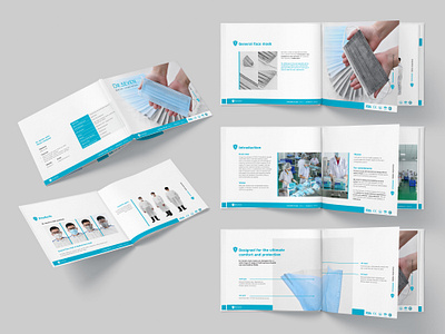 Dr. Seven catalogue book brand catalogue design facemask huynhvanlong layout medical profilebook valorhuynh valorstudio vietnam