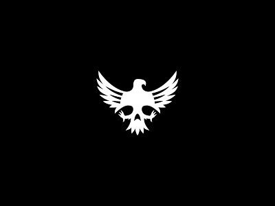 Eagle Skull branding design eagle icon logo logodesign logotype metal minimal rock skull vector