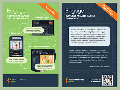 Marketing materials for an emerging wellness platform flyer health healthcare