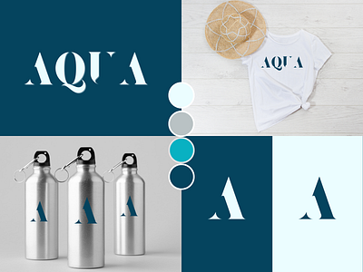 AQUA Branding branding design graphic design logo mockup