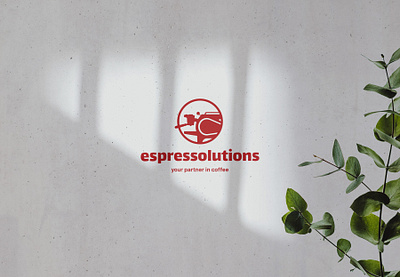 Espressolutions logo branding coffee logo